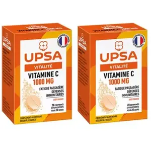 UPSA Vitamine C 1000mg 2x20 comprimés pas cher