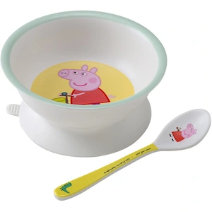 Bol ventouse et cuillere Peppa Pig Petit Jour pas cher