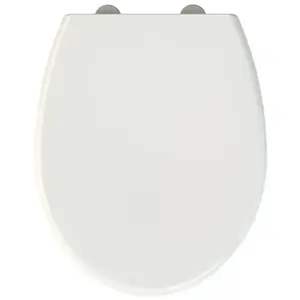 ALLIBERT 818429 Fally Abattant WC, Blanc Brillant, 37,8 x 5,2 x 45,1 cm