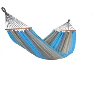 Hamac suspendu Jobek Graphik turquoise anthracite pas cher