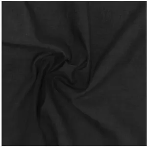 GENERIQUE Tissu voile de coton uni vendu au mètre(...) - 0 Noir