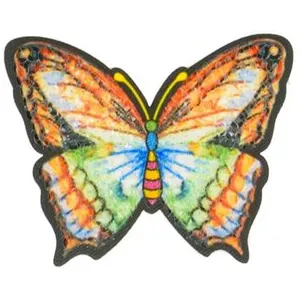 Ecussons Thermocollant Papillon 5,8 x 4,9 cm - Mediac(...) - 01 orange