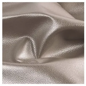 GENERIQUE Coupon simili cuir uni métallisé 140x50 cm(...) - 0579 Gris clair pas cher