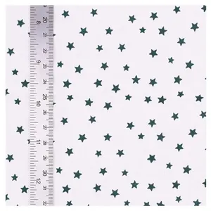GENERIQUE Tissu coton étoilé sur fond blanc vendu au mètre(...) - 21 Bleu canard