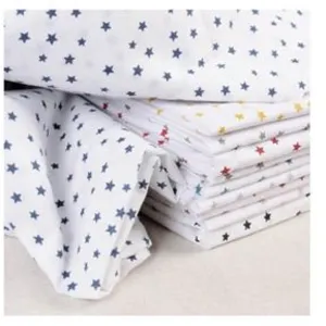 GENERIQUE Tissu coton étoilé sur fond blanc vendu au mètre(...) - étoilerouge pas cher