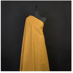GENERIQUE Tissu coton imprimé pois blancs vendu au mètre(...) - 23 Curry pas cher