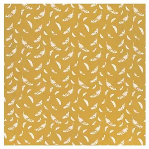 GENERIQUE Tissu coton plumes vendu au mètre(...) - 23 Curry pas cher