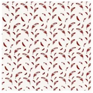GENERIQUE Tissu coton plumes vendu au mètre(...) - feuillerouge pas cher