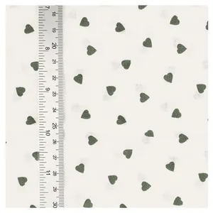 GENERIQUE Tissu coton petits coeurs vendu au mètre(...) - coeurskaki pas cher