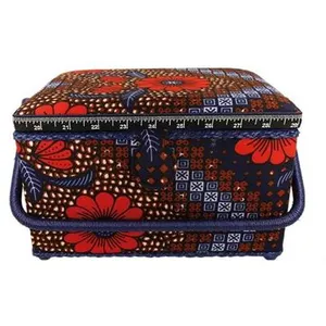 Boîte à couture motif Fleurs - 18,5x26x16cm - Collection Les merveille...