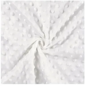 GENERIQUE Coupon tissu MINKY 50 cm x 140 cm(...) - 0001 Blanc