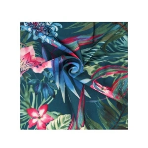 Tissu jersey fleurs roses et bleues vendu au mètre(...) - print003