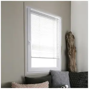 Comparateur de prix : MADECOSTORE Store vénitien aluminium 25mm sans percer - Rouge - L107 x H150cm