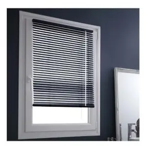 MADECOSTORE Store Vénitien Aluminium sans percer - 87 x 150cm-Gris anthracite pas cher