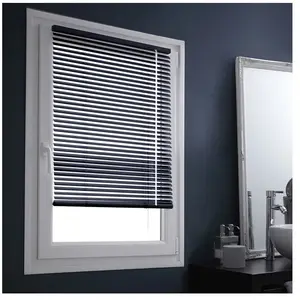 Comparateur de prix : MADECOSTORE Store Vénitien Aluminium sans percer - 107 x 150cm-Gris anthracite