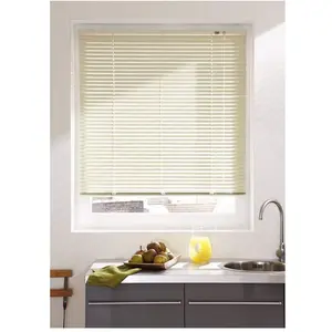 MADECOSTORE Store Vénitien Aluminium 25mm - Beige - L75 x H175cm pas cher