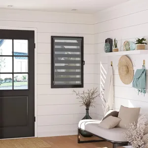 Comparateur de prix : MADECOSTORE DOMDECO Store jour et nuit sans perçage - Gris anthracite - 122x190 cm