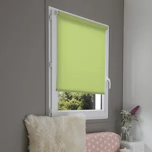 MADECOSTORE Store Enrouleur Tamisant Uni Sans percer - 37 x 170cm-Vert fougère pas cher