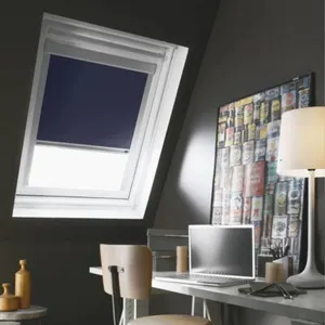 Comparateur de prix : MADECOSTORE Store Enrouleur Occultant Cadre Alu compatible VELUX® - Bl...