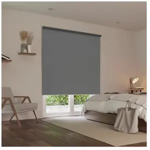 MADECOSTORE MADECO Store Enrouleur Occultant Must motorisable - 70 x 250cm - Gris