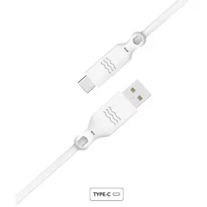 Bigben Connected Just Green - Câble synchro et charge USB A/ USB Type-C blanc 3A 1.2m Just pas cher