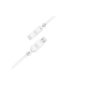 Bigben Connected Câble synchro et charge blanc USB A/ USB Type-C 3A 2m Just green TU