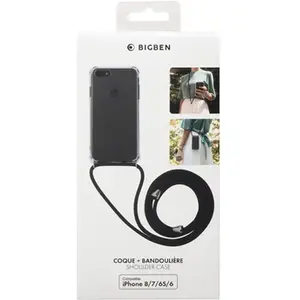Comparateur de prix : Bigben Connected Coque Apple iPhone 6/7/8/SE/SE22 avec bandoulière Transparente - Neuf