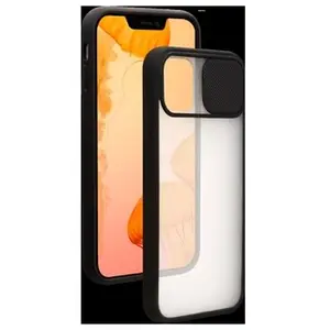 Comparateur de prix : Coque pour iPhone 12 Pro Max Slide + Cache Coulissant pour caméra Contour Noir Bigben