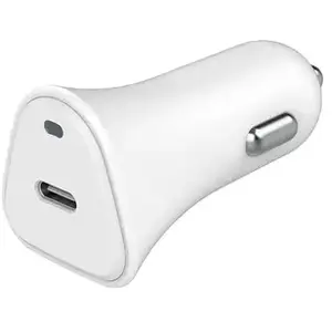 Comparateur de prix : Bigben Connected Chargeur voiture Recyclable Blanc USB C 25W Power Delivery Just Green