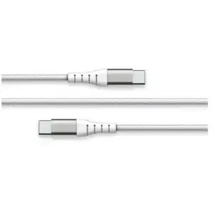 Câble USB C FORCE POWER vers USB-C Renforcé 2m Blanc