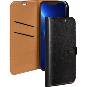 Comparateur de prix : Folio Wallet iPhone 13 Pro Max Noir avec languette de fermeture Bigben