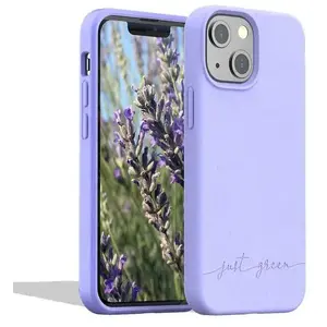 Coque iPhone 13 mini Natura Lavande - Eco-conçue Just Green pas cher