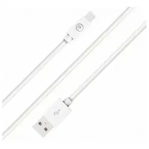 Comparateur de prix : Câble USB A/Lightning 2m Blanc - 100% Plastique recyclé Bigben