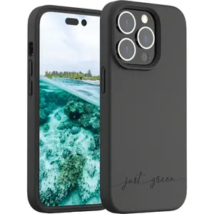 Comparateur de prix : Bigben Connected Coque De Protection Pour Iphone 14 Pro Natura Recyclable Noir Just Green