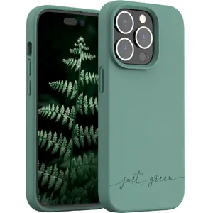 Comparateur de prix : Coque JUST GREEN iPhone 14 Pro BIO vert nuit
