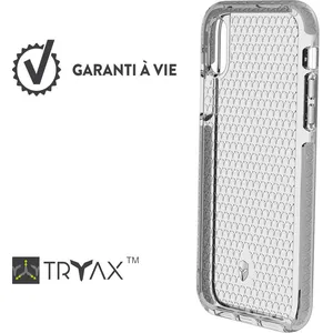 Comparateur de prix : Bigben Connected Coque Renforcée iPhone X/XS LIFE Garantie à vie Contour Argent Force Case - Neuf