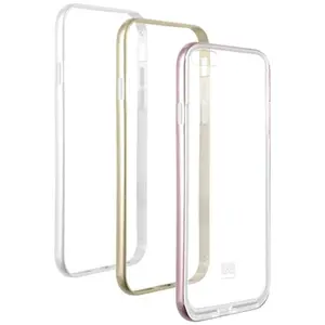 Comparateur de prix : Bigben Connected Lot de 3 bumpers Colorblock rose, doré et blanc pour iPhone 6/6S/7/8