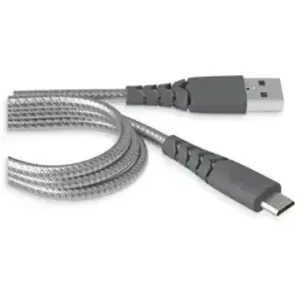 Cavo Multi USB 3 In 1 Intrecciato Rinforzato – USB-C, Micro-USB, Lightning, 1.2m, Nero - Foto 4
