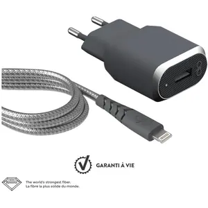 Chargeur maison 2.4A IC Smart + Câble renforcé USB A/Lightning Garanti... pas cher