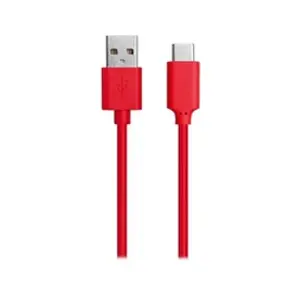Bigben Connected WOW - Câble USB - USB (M) pour USB-C (M) - 3 A - 1 m - rouge