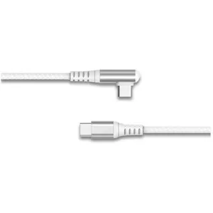 Câble USB-C vers USB-C - FORCE POWER - 60W 3A - Coudé Renforcé - 2m - Blanc