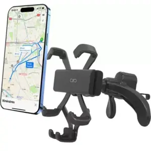 Support Voiture pour Smartphone 4" à 6.9" à Fixé sur Grille d'Aération...