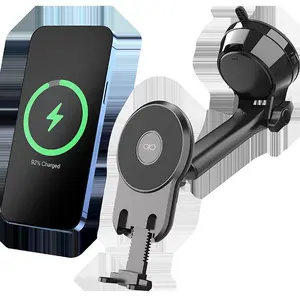Support smartphone FORCE POWER MagSafe + support pour pare brise noir pas cher