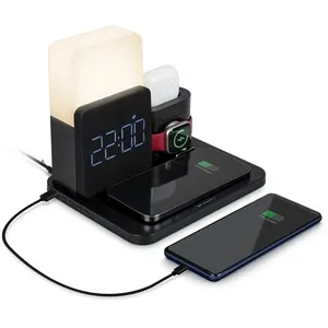 Comparateur de prix : Base de charge induction BigBen Connected 5 en 1 Noir + Réveil + Lampe