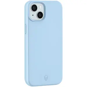 Force Case Coque Renforcée Silicone Compatible MagSafe pour iPhone 15 Bleu