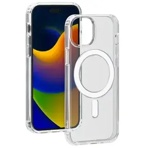 Comparateur de prix : Coque iPhone 15 Plus Compatible MagSafe Hybride Transparente Bigben