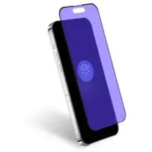 Comparateur de prix : Protection d'écran verre iPhone 16/15 Plus 2.5D Anti Lumière Bleue - Force Glass