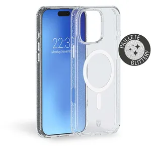 Comparateur de prix : Force Case Coque pour iPhone 16 Pro MagSafe Renforcée AIR Système Tryax 3M avec Paillettes Transparent