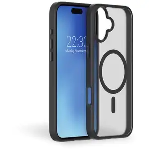 Comparateur de prix : Coque Renforcée Forcecase compatible MagSafe pour iPhone 16 Plus Frost Noir