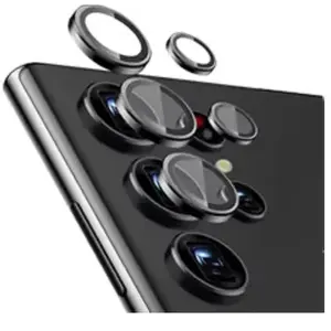 Protège écran FORCE GLASS Samsung S24 Ultra protège obj X5 noir pas cher